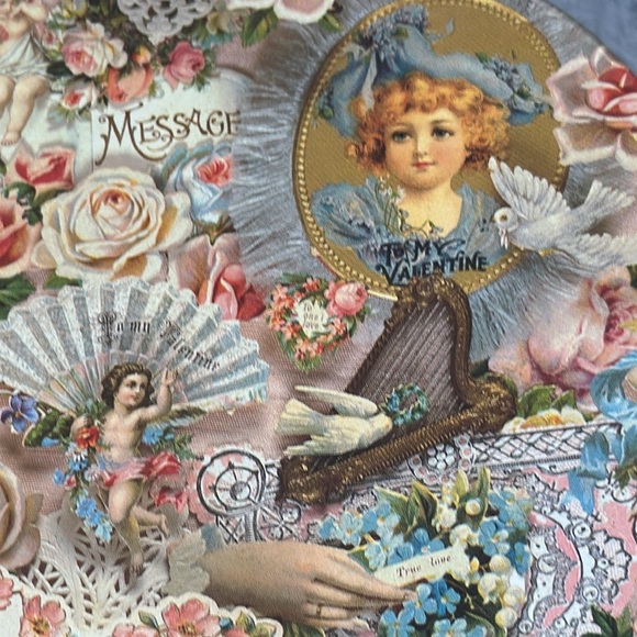 Set of 3 Heart-Shaped Floral Decorative Gift Boxes Valentine Victorian Romantic - Picture 9 of 16